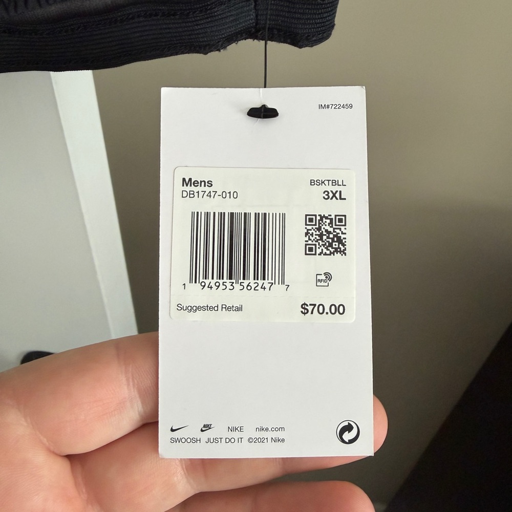 Nike Men's Black Basketball Pants - Picture 2 of 2